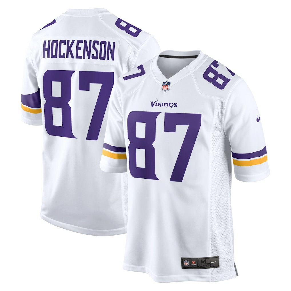 NFL T.J. Hockenson Minnesota Vikings Game Player Jersey - White