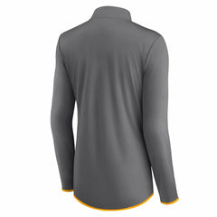 Los Angeles Rams Women's Adult Corner Long Sleeve 1/4 Zip Top Gray