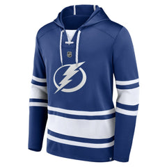 NHL Nikita Kucherov Tampa Bay Lightning Fanatics Name & Number Lace-Up Pullover Hoodie - Blue