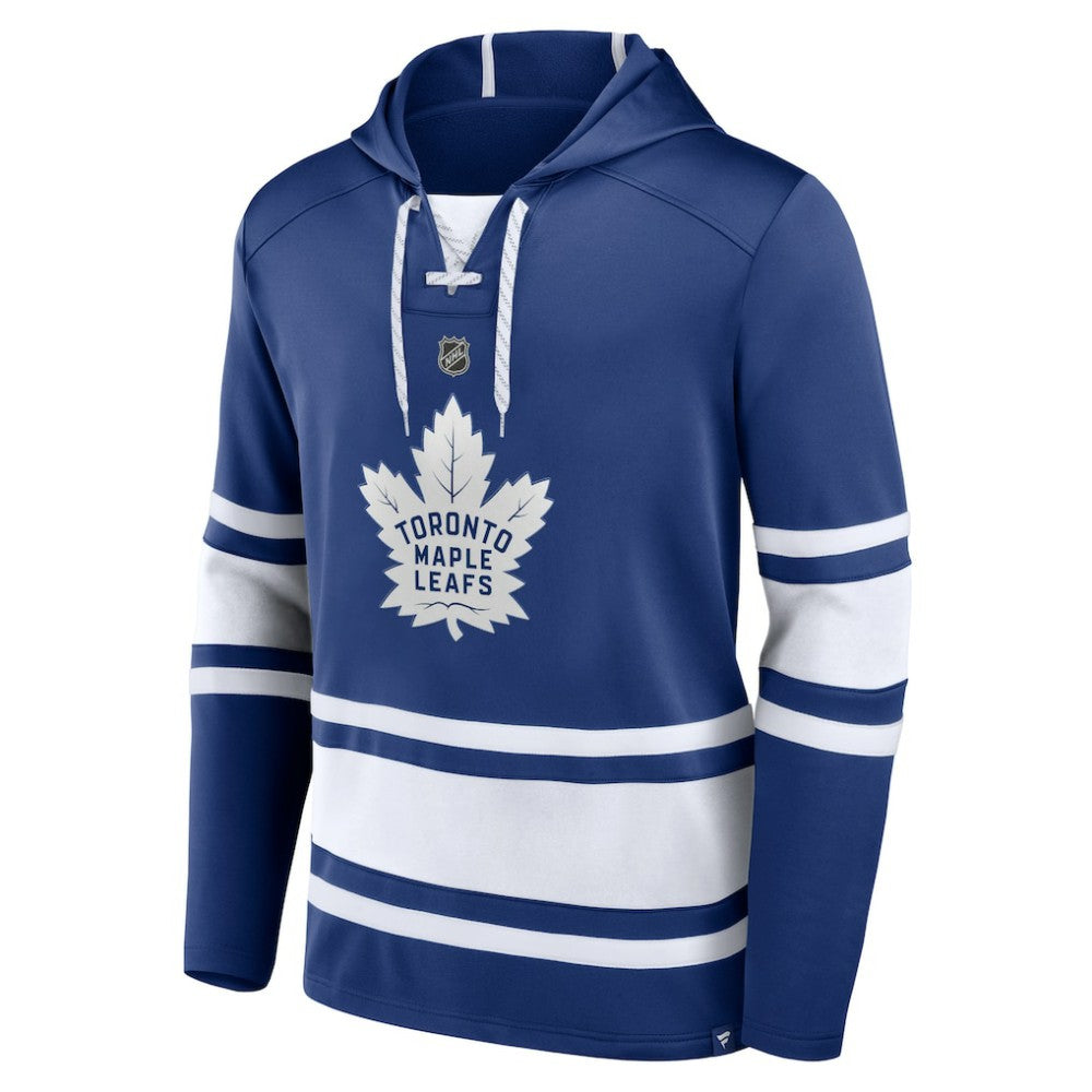 NHL Mitch Marner Toronto Maple Leafs Fanatics Name & Number Lace-Up Pullover Hoodie - Blue