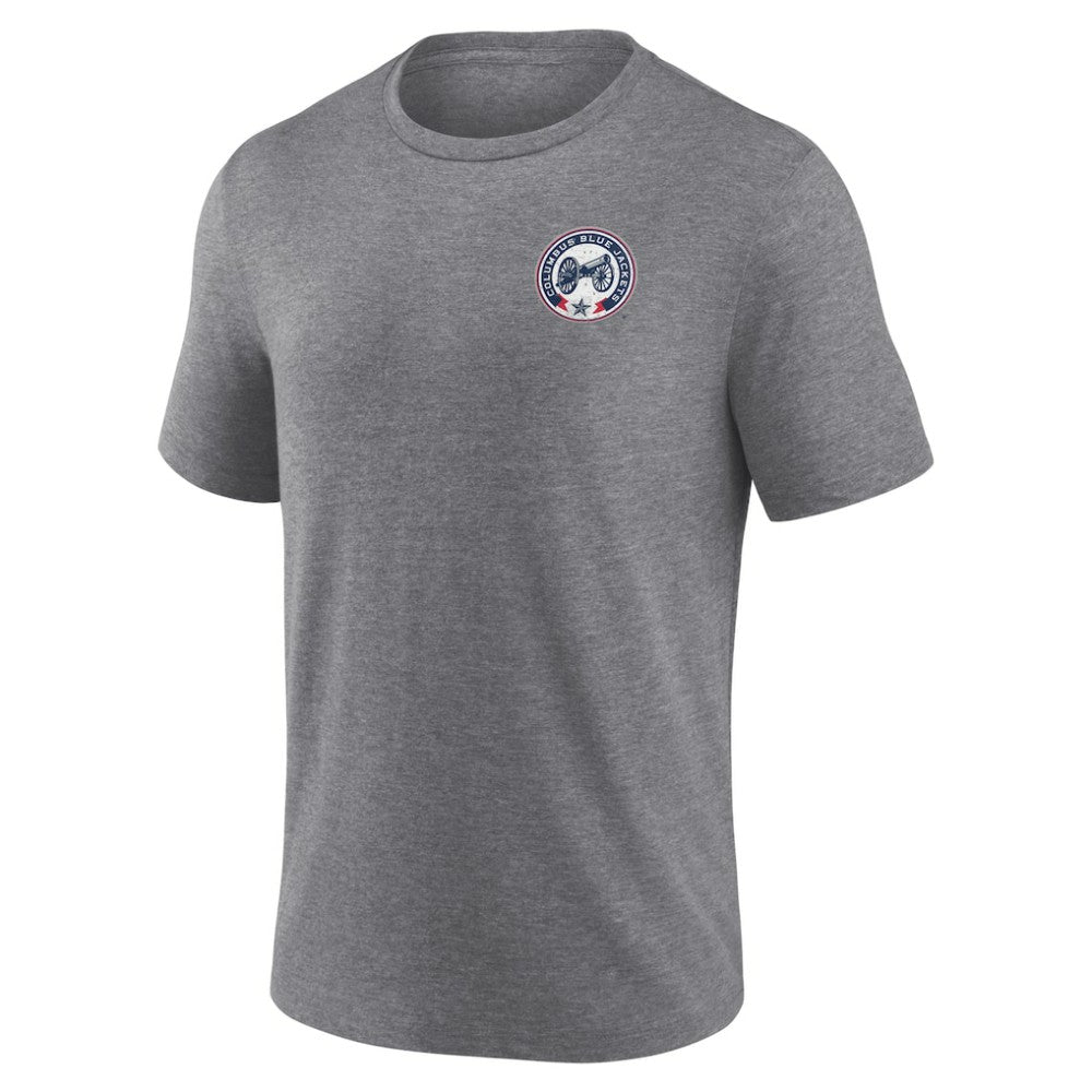 NHL Columbus Blue Jackets Fanatics Winger Tri-Blend T-Shirt - Heather Gray