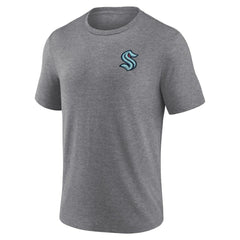 NHL Seattle Kraken Fanatics Winger Tri-Blend T-Shirt - Heather Gray