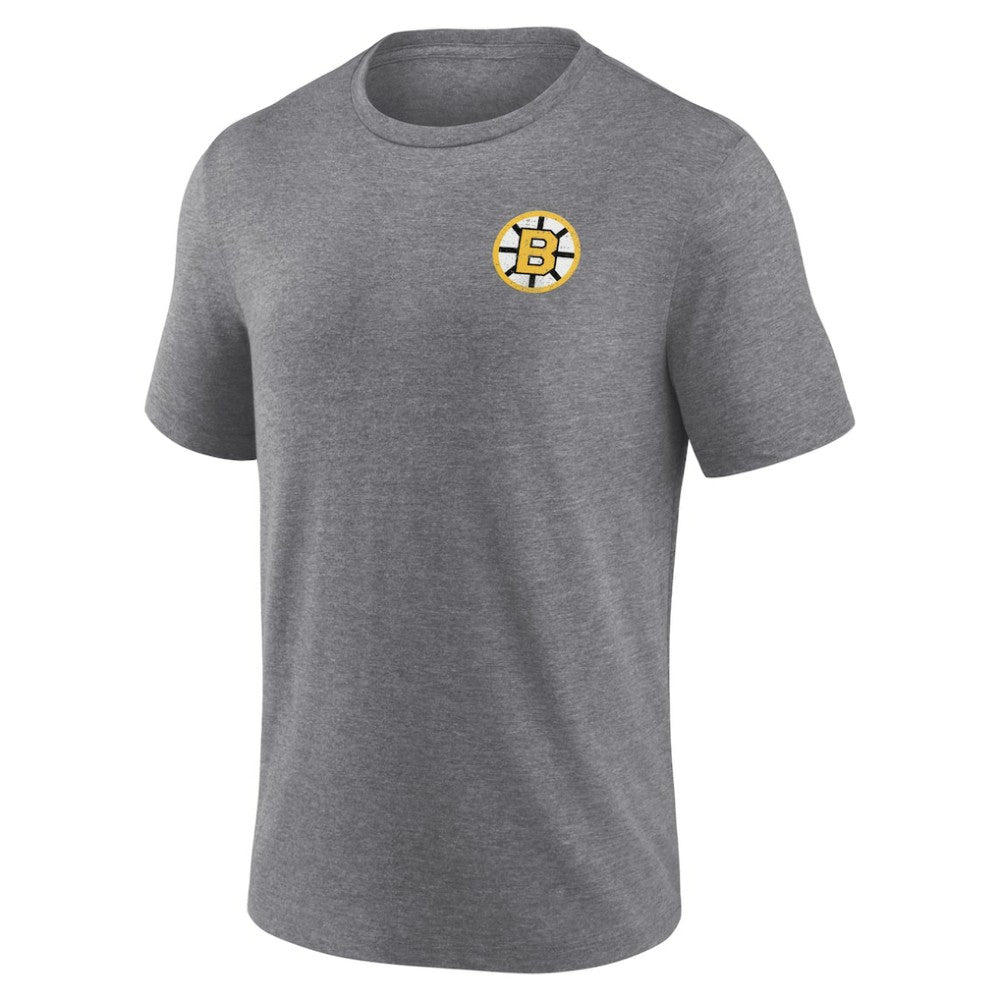 NHL Boston Bruins Fanatics Winger Tri-Blend T-Shirt - Heather Gray