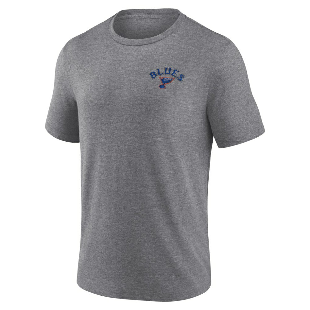 NHL St. Louis Blues Fanatics Winger Tri-Blend T-Shirt - Heather Gray