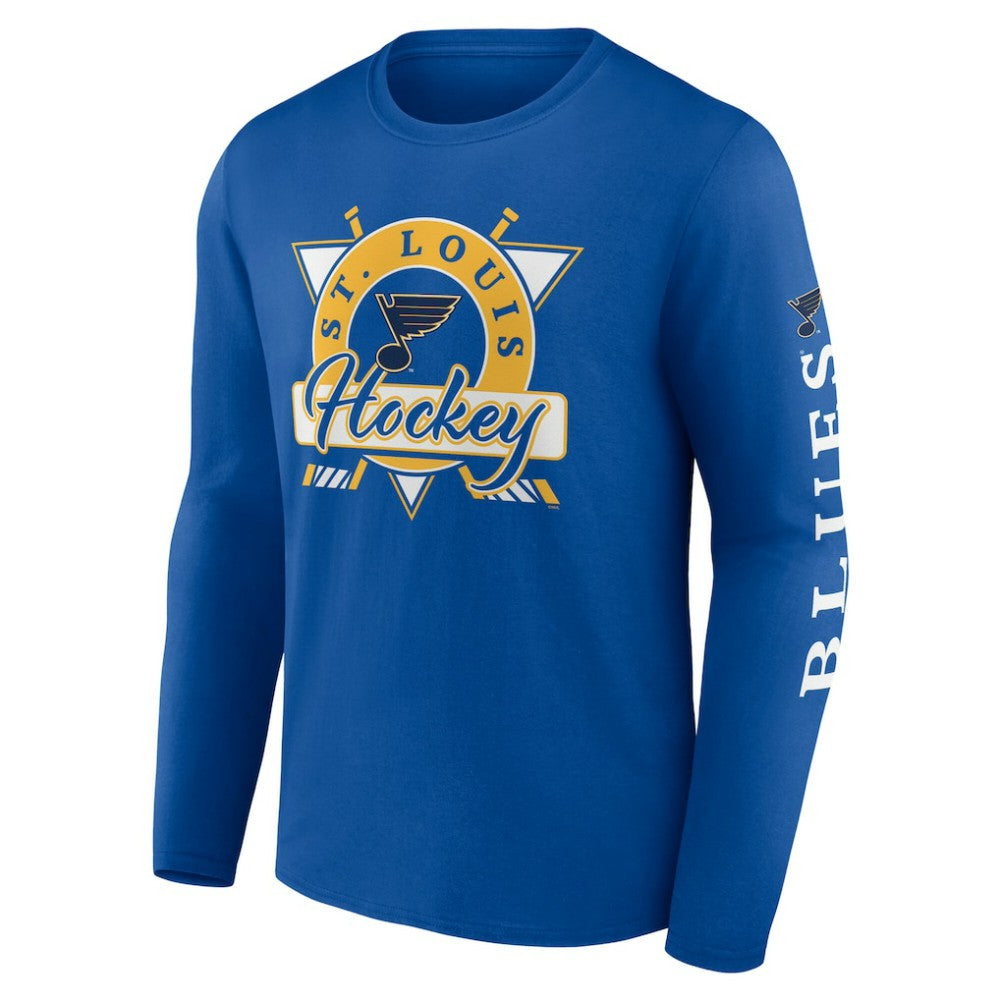 NHL St. Louis Blues Fanatics Rinkside Long Sleeve T-Shirt - Blue