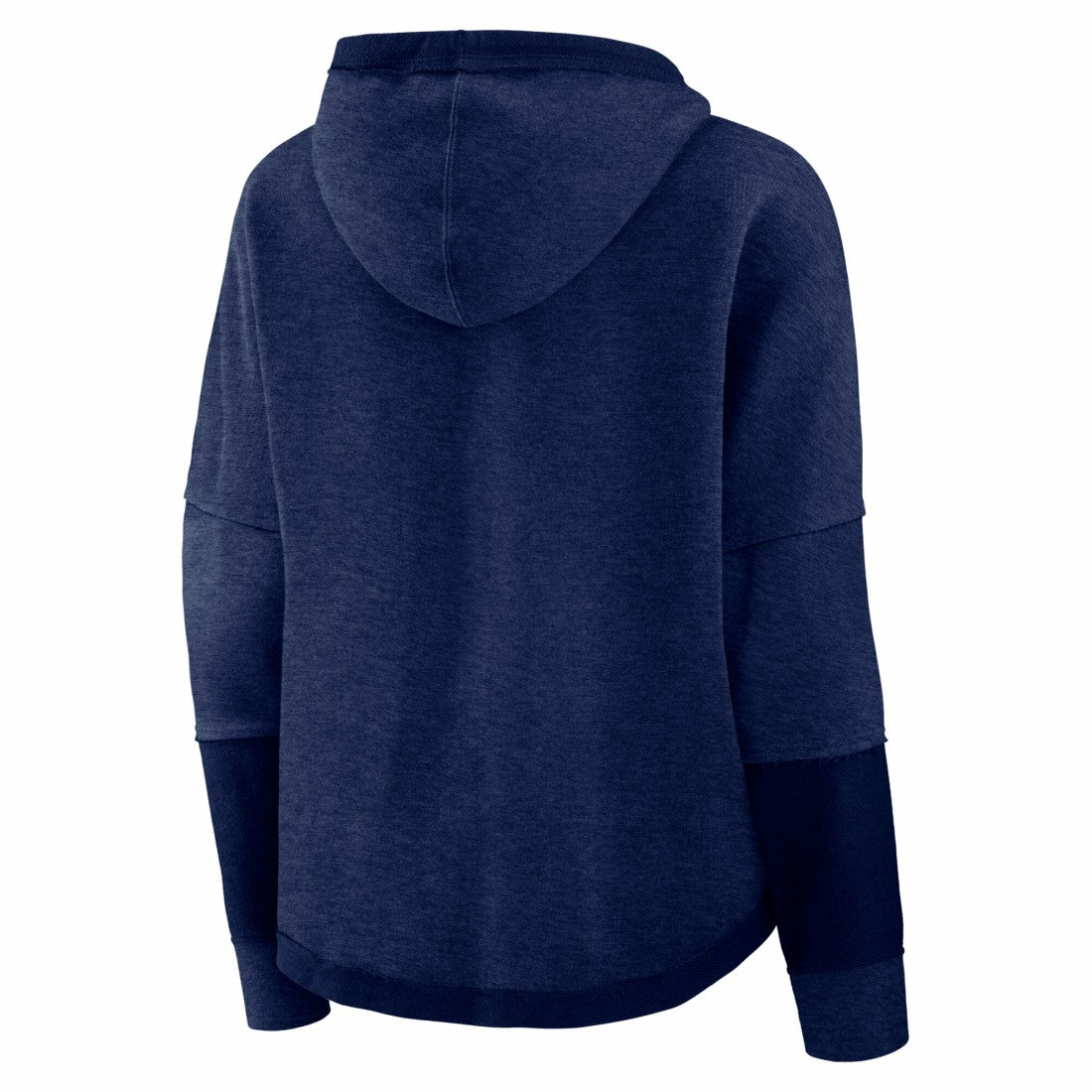Tennessee Titans Women's Lightewight Modest Crop Lounge Helmet Arch Pullover Hoodie Navy