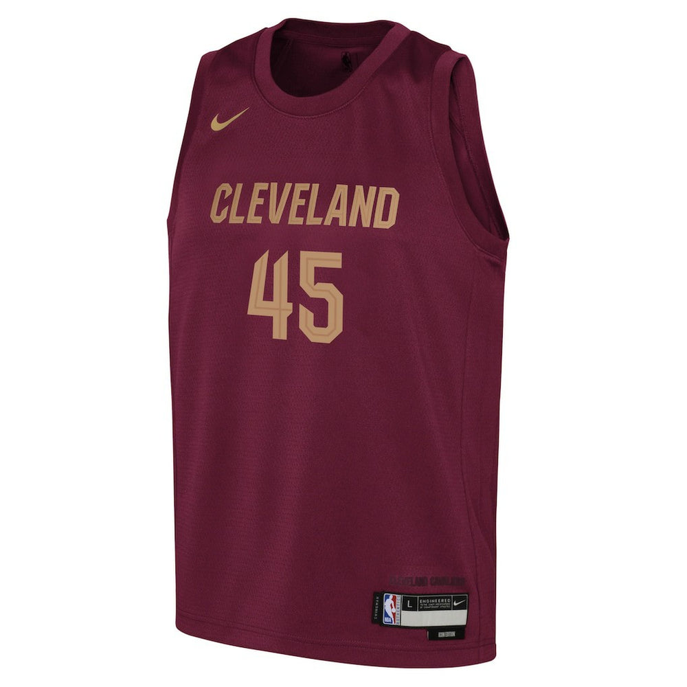 Donovan Mitchell Cleveland Cavaliers Youth Swingman Jersey Icon Editi- Wine
