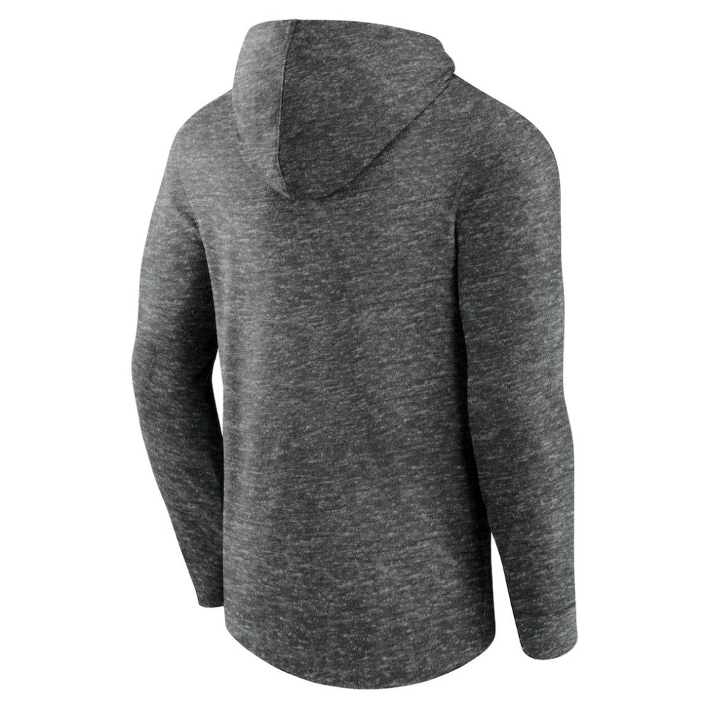 NHL St. Louis Blues Fanatics Stacked Long Sleeve Hoodie T-Shirt - Heather Charcoal