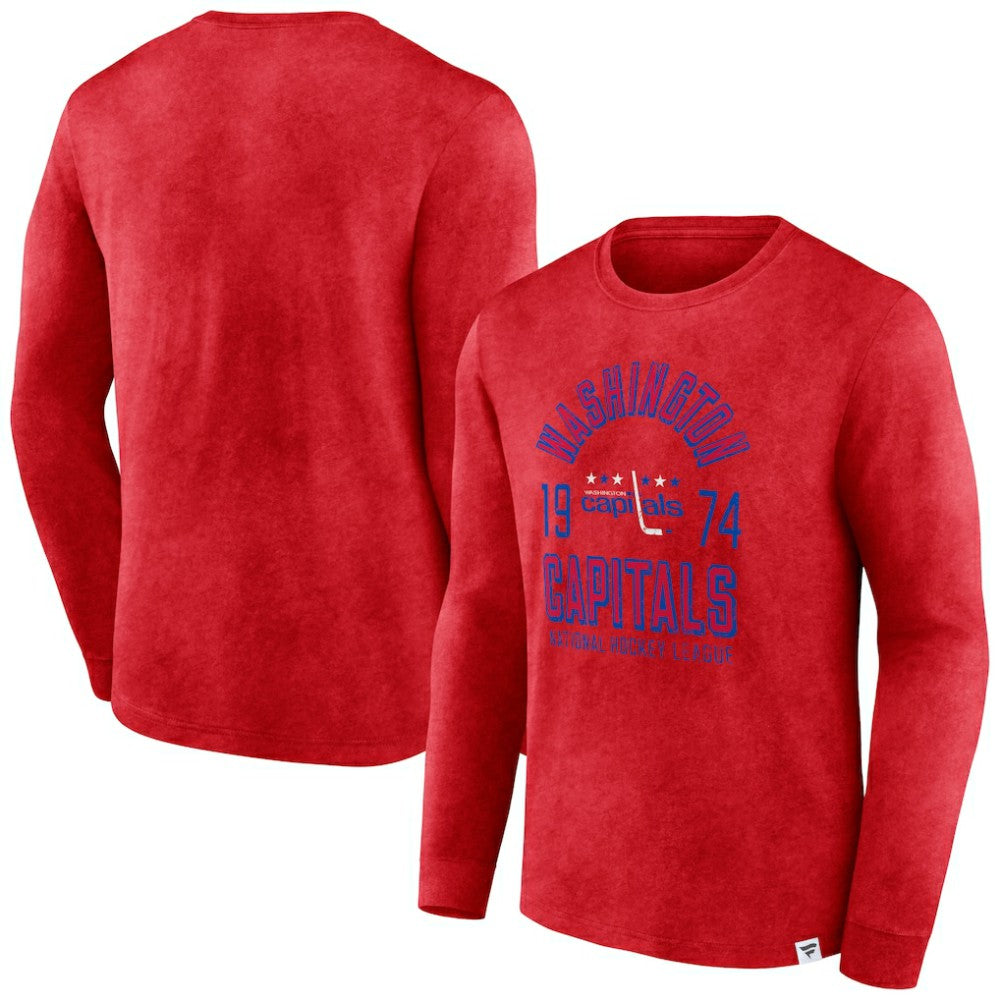 NHL Washington Capitals Fanatics Keep The Zone Long Sleeve T-Shirt - Heather Red