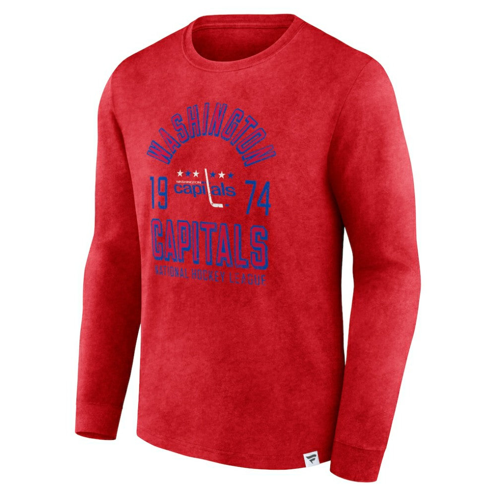 NHL Washington Capitals Fanatics Keep The Zone Long Sleeve T-Shirt - Heather Red