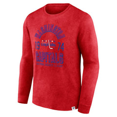 NHL Washington Capitals Fanatics Keep The Zone Long Sleeve T-Shirt - Heather Red