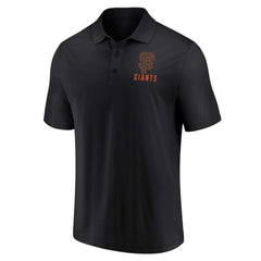 San Francisco Giants Fanatics Two-Pack Logo Lockup Polo Set - Black/White