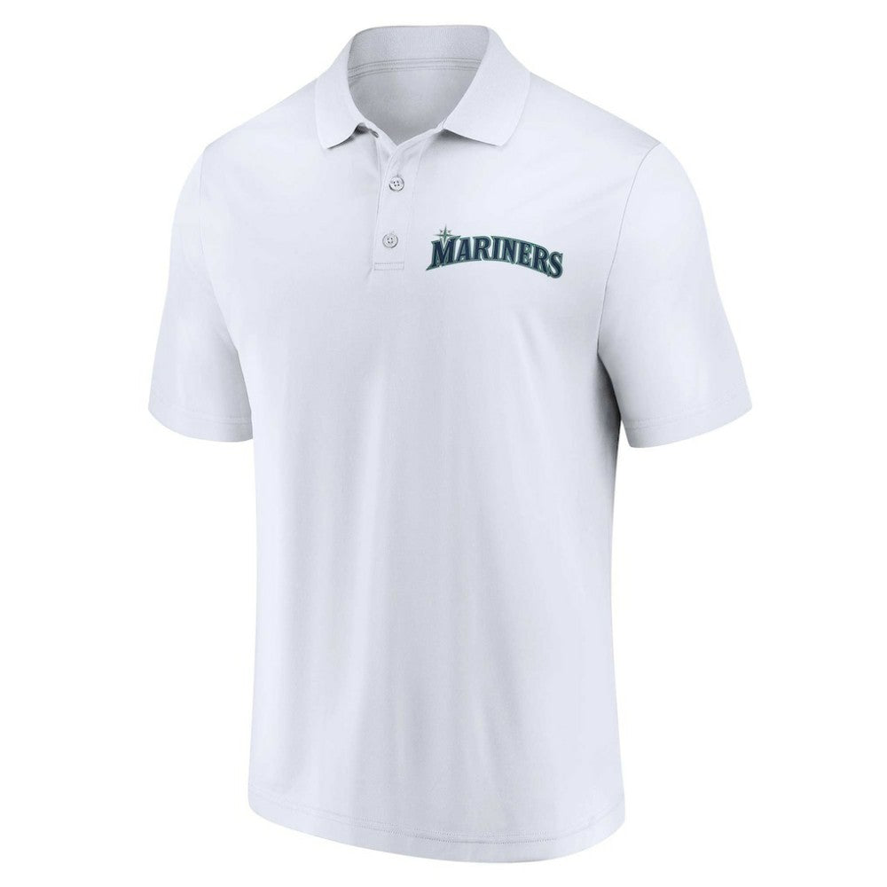 Seattle Mariners Fanatics Two-Pack Logo Lockup Polo Set - Navy/White
