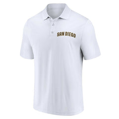 San Diego Padres Fanatics Two-Pack Logo Lockup Polo Set - Brown/White