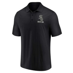 Chicago White Sox Fanatics Two-Pack Logo Lockup Polo Set - Black/White
