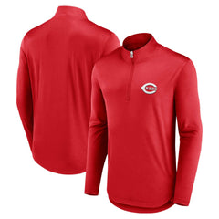 Cincinnati Reds Fanatics Quarterback Quarter-Zip Top - Red Tops