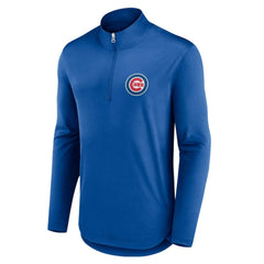 Chicago Cubs Fanatics Quarterback Quarter-Zip Top - Royal Tops