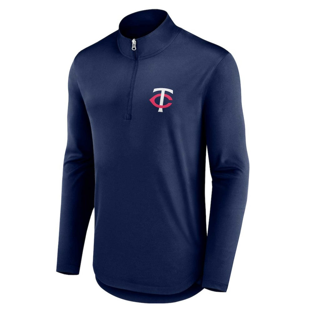 Minnesota Twins Fanatics Quarterback Quarter-Zip Top - Navy Tops