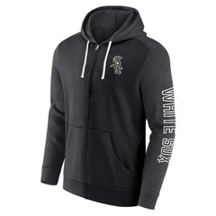 Chicago White Sox Fanatics Offensive Line Up Lightweight Full-Zip Hoodie - Black Hoodies