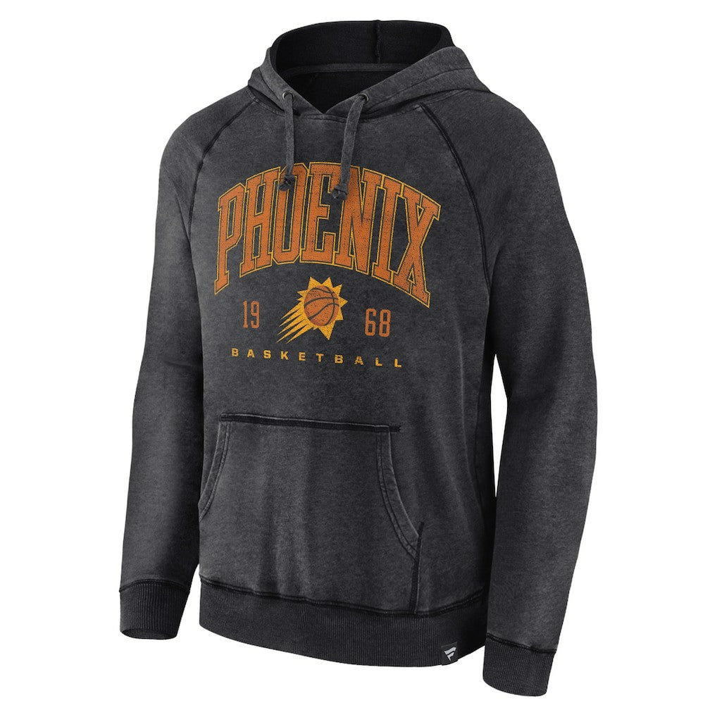 Phoenix Suns Foul Trouble Snow Wash Raglan Pullover Hoodie Heather Charcoal