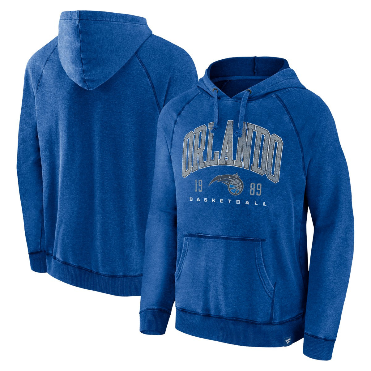 Orlando Magic Foul Trouble Snow Wash Raglan Pullover Hoodie Heather Blue