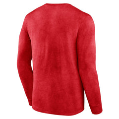 Chicago Bulls Front Court Press Snow Wash Long Sleeve T-Shirt Heather Red