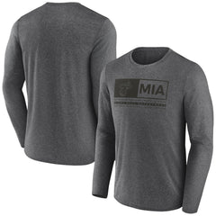 Miami Heat Three-Point Play T-Shirt Heather Charcoal