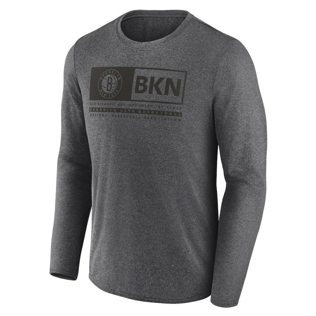 Brooklyn Nets Three-Point Play T-Shirt Heather Charcoal