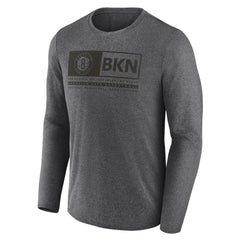 Brooklyn Nets Three-Point Play T-Shirt Heather Charcoal