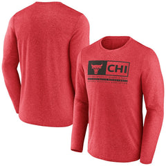 Chicago Bulls Three-Point Play T-Shirt Heather Red