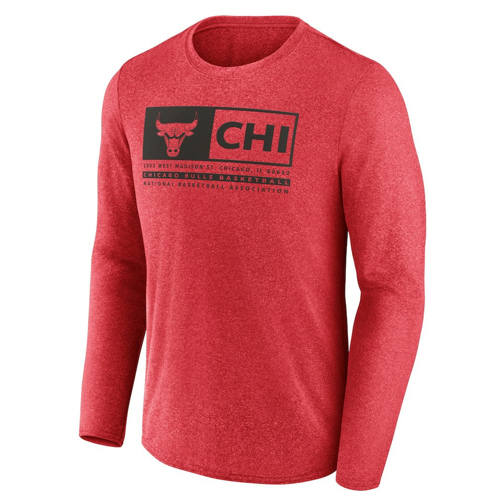 Chicago Bulls Three-Point Play T-Shirt Heather Red