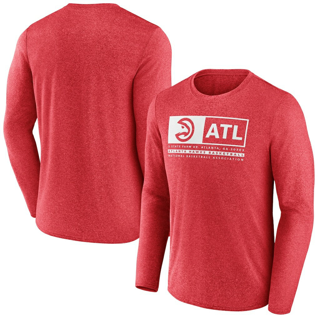 Atlanta Hawks Three-Point Play T-Shirt Heather Red