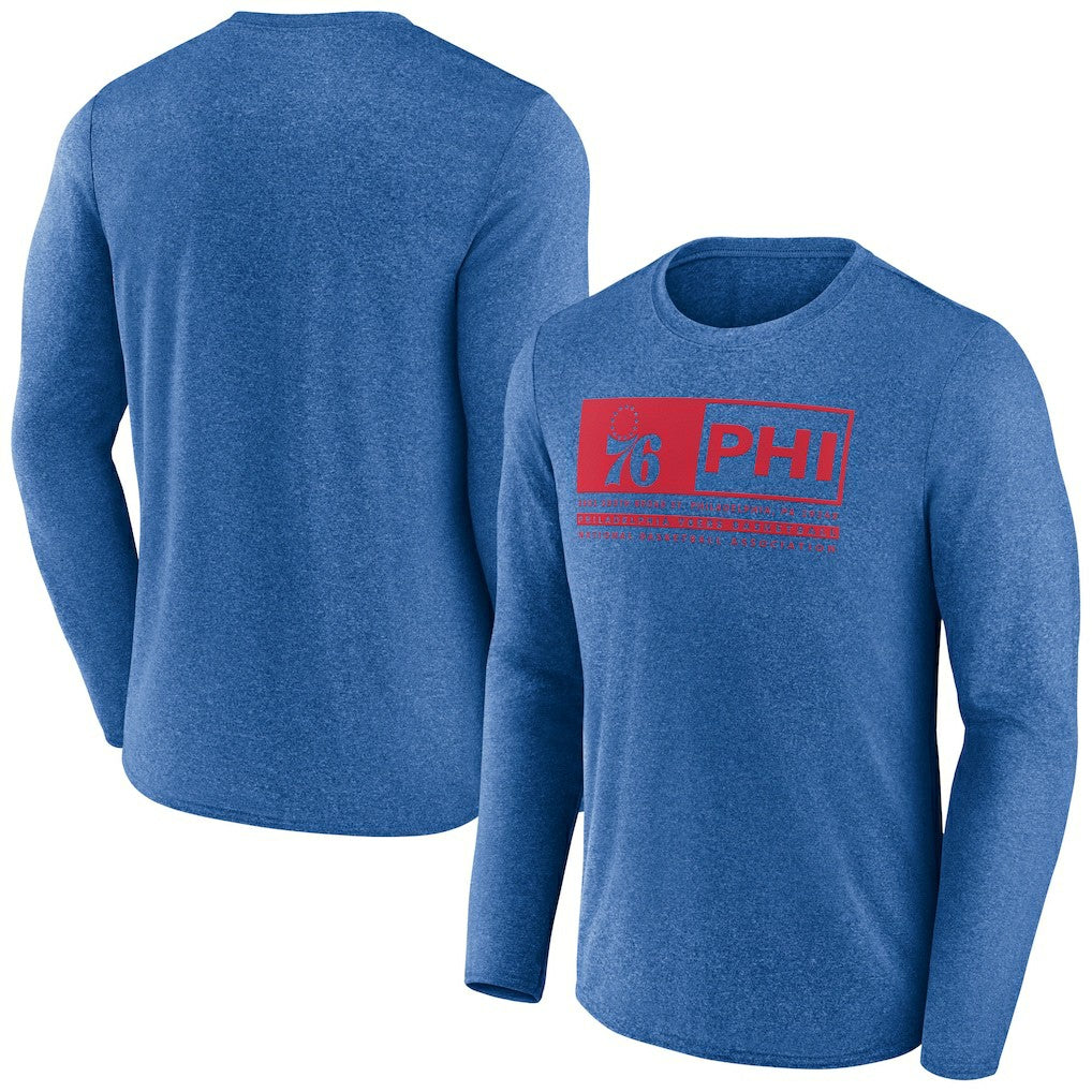 Philadelphia 76ers Three-Point Play T-Shirt Heather Royal