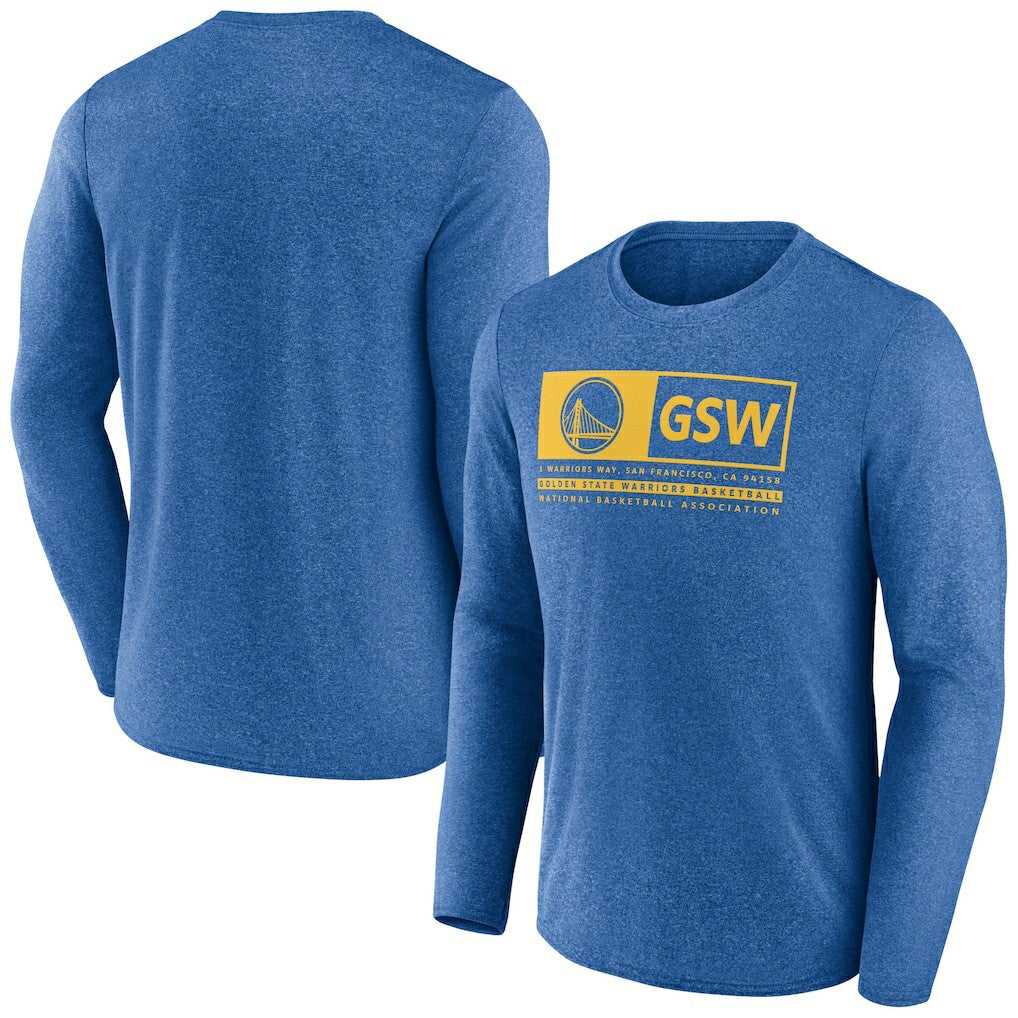 Golden State Warriors Three-Point Play T-Shirt Heather Royal
