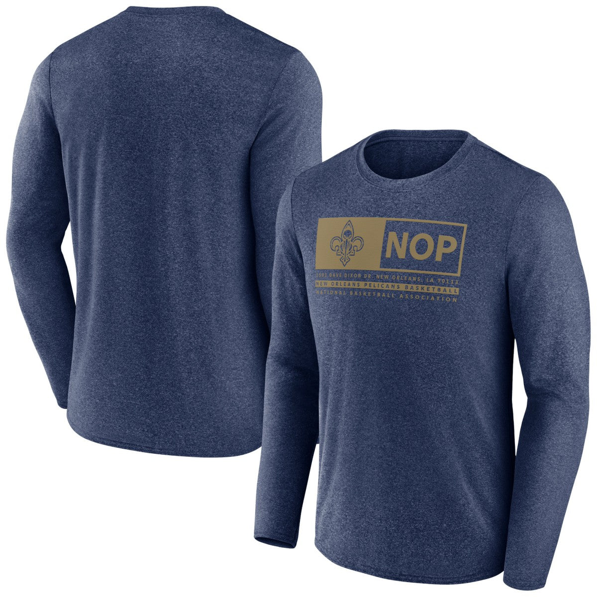 New Orleans Pelicans Three-Point Play T-Shirt Heather Navy