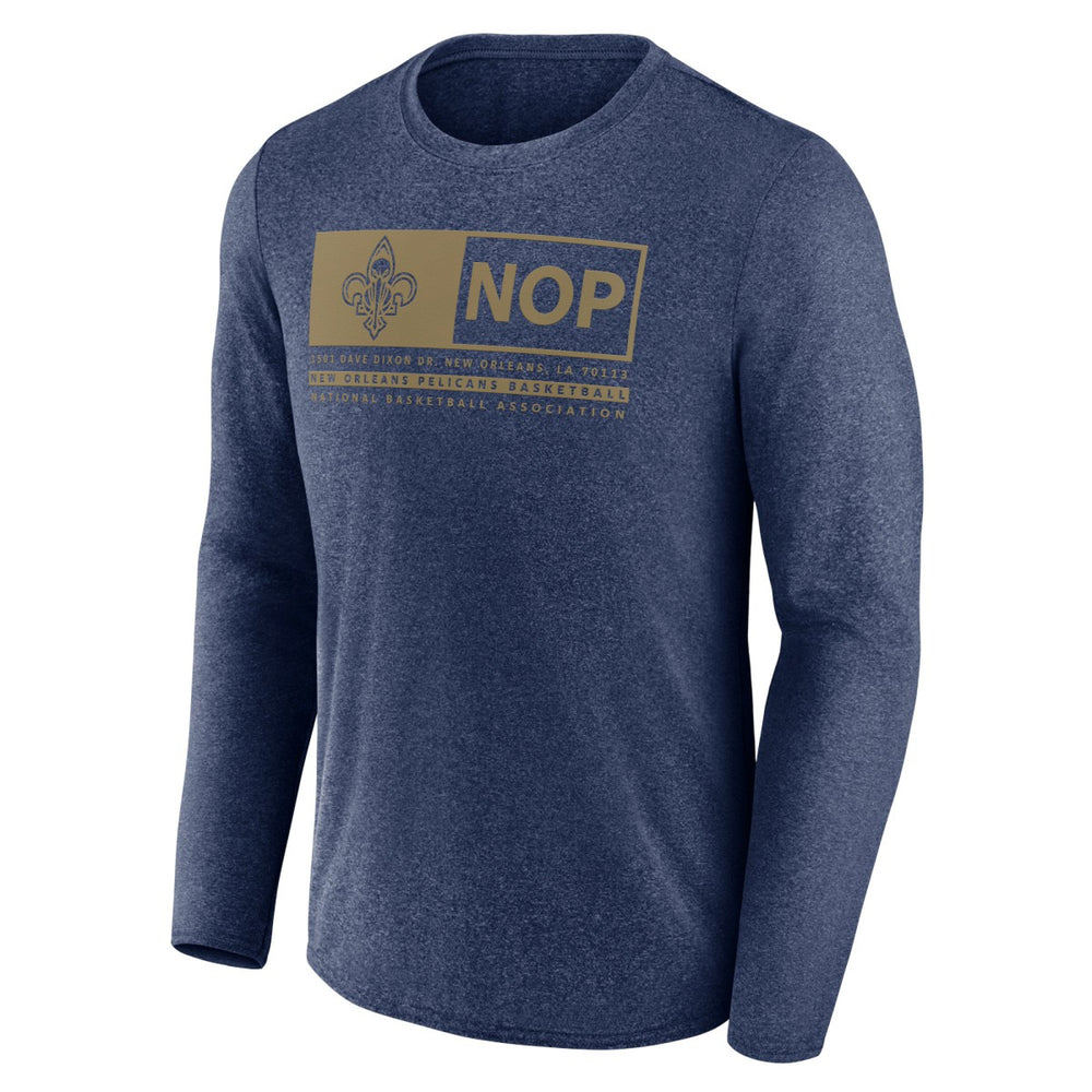 New Orleans Pelicans Three-Point Play T-Shirt Heather Navy