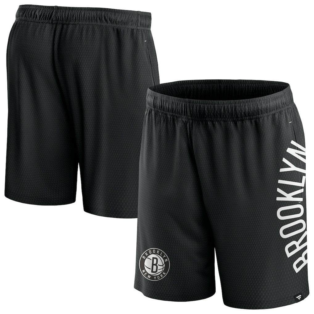 Brooklyn Nets Post Up Mesh Shorts Black