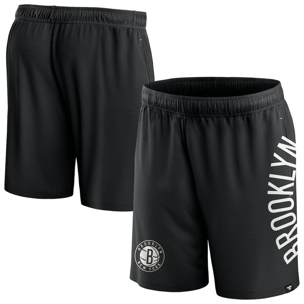 Brooklyn Nets Post Up Mesh Shorts Black