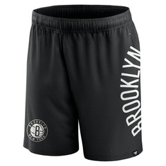Brooklyn Nets Post Up Mesh Shorts Black