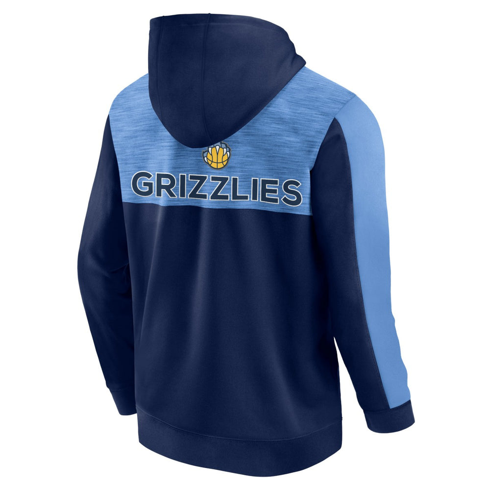Memphis Grizzlies Rainbow Shot Full-Zip Hoodie Navy
