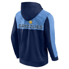 Memphis Grizzlies Rainbow Shot Full-Zip Hoodie Navy