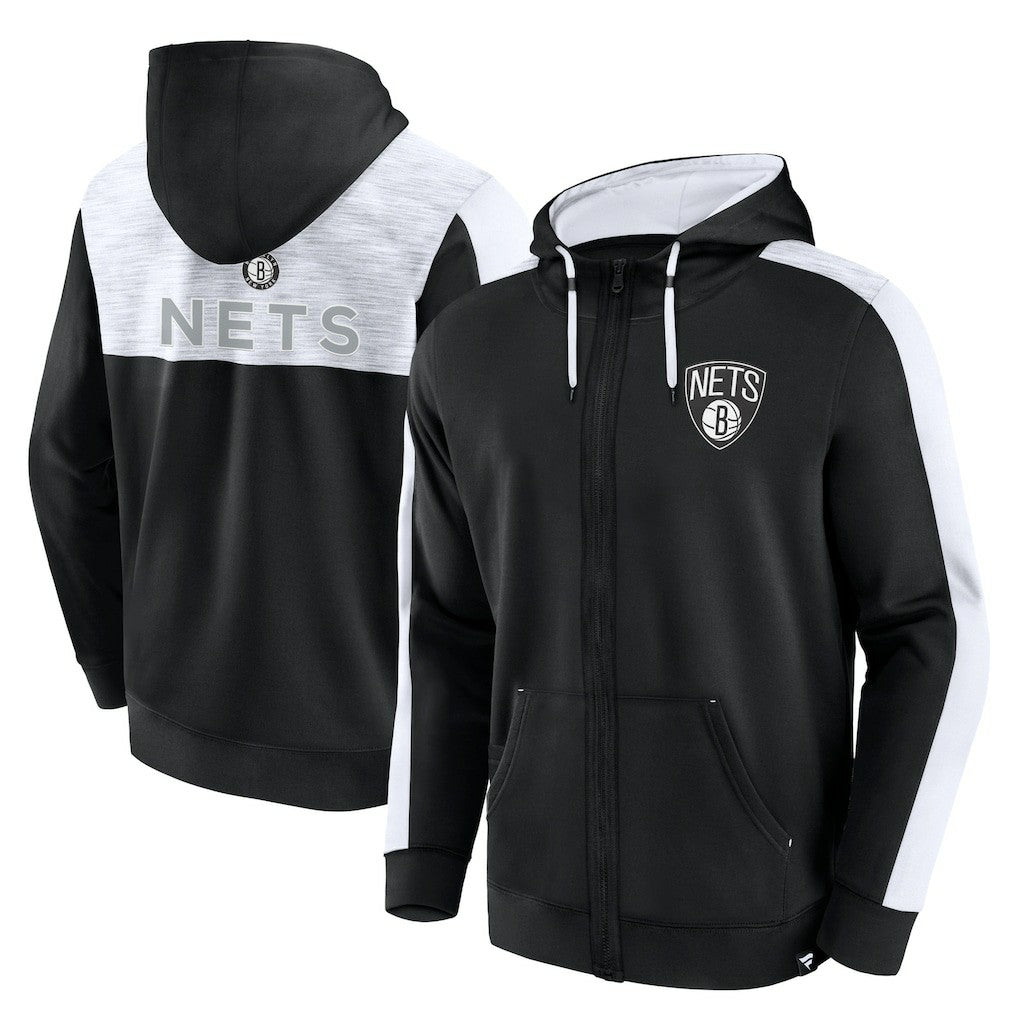 Brooklyn Nets Rainbow Shot Full-Zip Hoodie Black