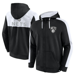 Brooklyn Nets Rainbow Shot Full-Zip Hoodie Black
