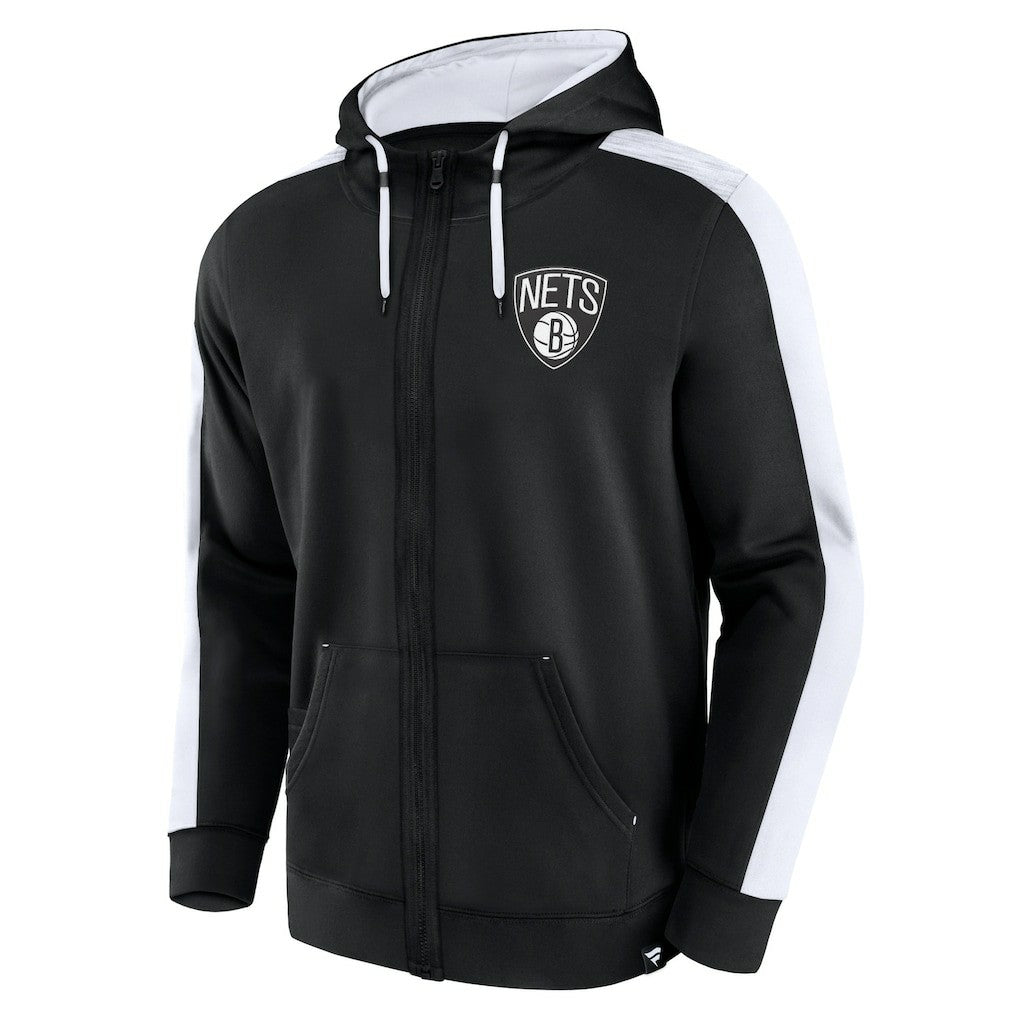Brooklyn Nets Rainbow Shot Full-Zip Hoodie Black