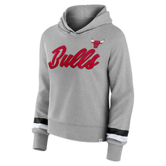 Chicago Bulls Women's Halftime Pullover Hoodie Heather Gray