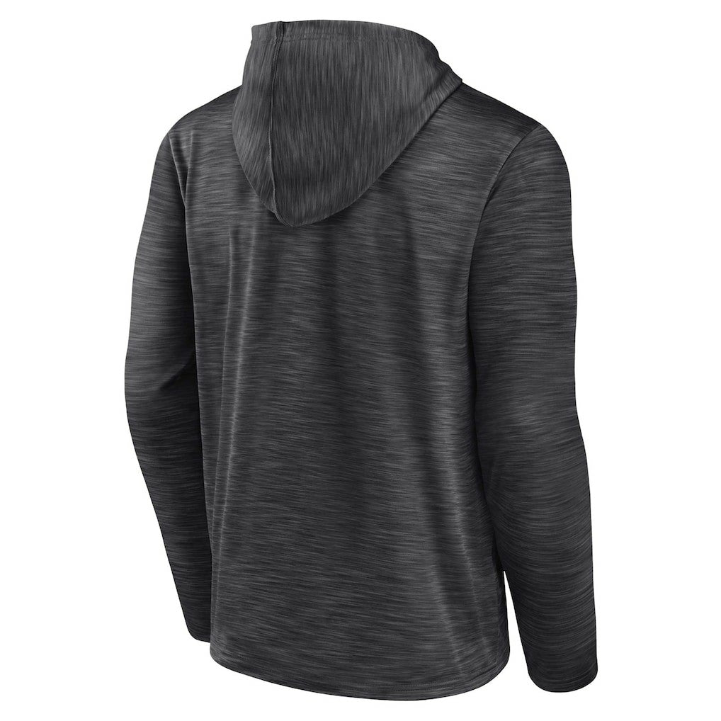Brooklyn Nets Fast Break Pullover Hoodie Heather Charcoal