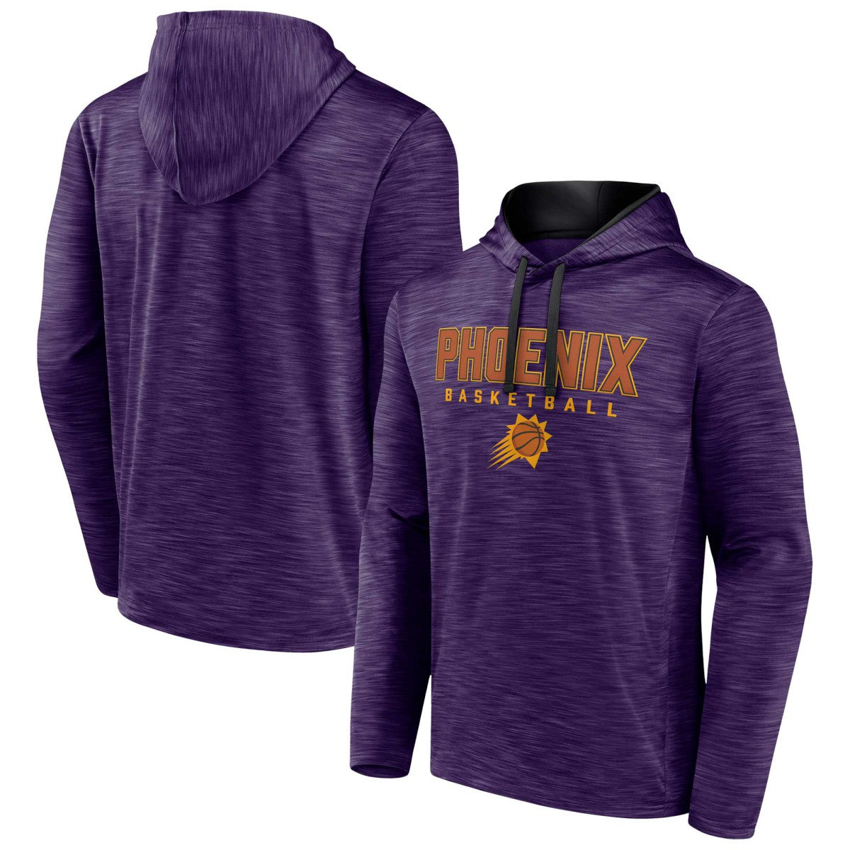 Phoenix Suns Fast Break Pullover Hoodie Heather Purple