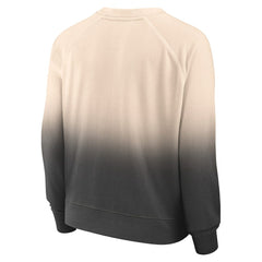 Chicago Bulls Women's Lounge Arch Raglan Pullover Sweatshirt Tan/Black