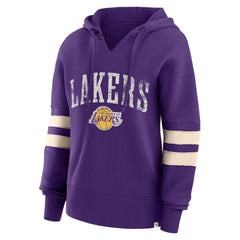 Los Angeles Lakers Women's Bold Move Dolman V-Neck High Hip Hoodie Purple