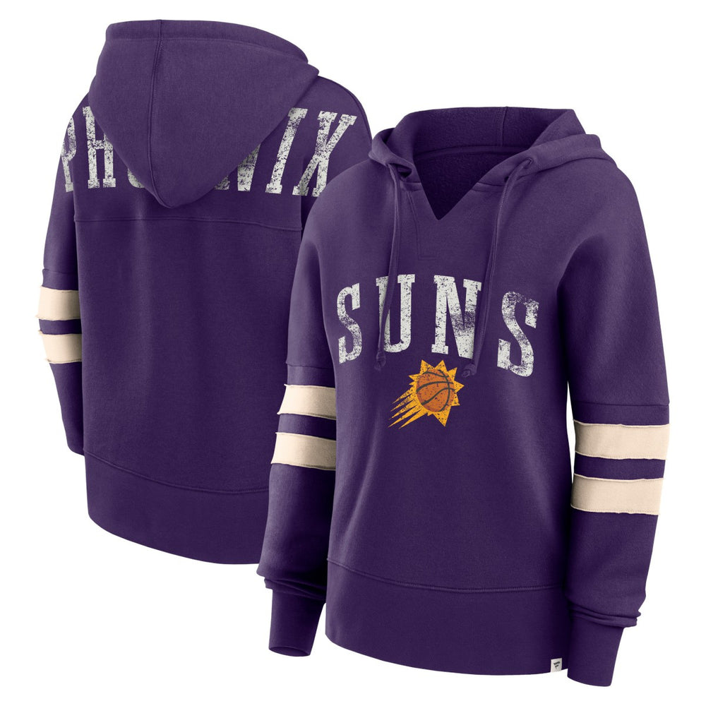 Phoenix Suns Women's Bold Move Dolman V-Neck High Hip Hoodie Purple